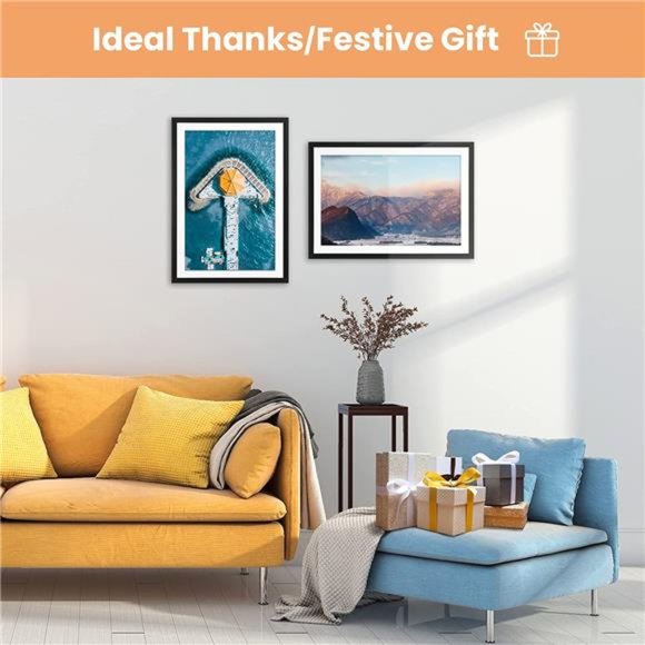 5x7 Picture Frame Set of 10, Display Pictures 4x6 with Mat or 5x7 Without Mat - Picture 6 of 6